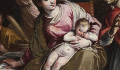 Madonna con bambino e San Carlo