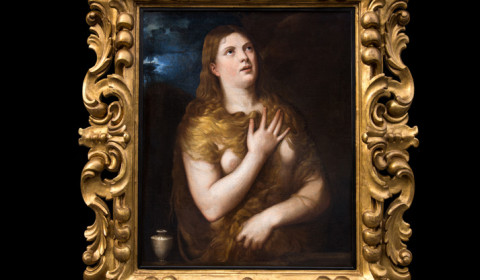 Maddalena penitente con cornice